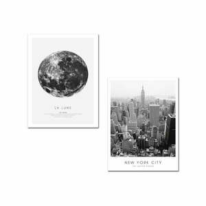 Obrazy zestaw 2 szt. 30x40 cm New York City – Wallity obraz