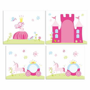 Zasłona dziecięca do łóżka 4 szt. 195x75 cm Princess – Vipack obraz
