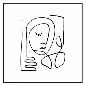 Obraz 50x50 cm Linear Face – Styler obraz