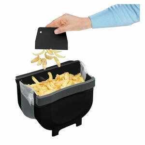 Czarny wiszący kosz na śmieci Wenko Black Outdoor Kitchen Fago, 5 l obraz