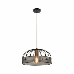 Czarna metalowa lampa wisząca ø 30 cm Levi – Candellux Lighting obraz