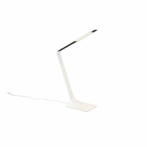 Biała lampa stołowa LED ze ściemniaczem (wys. 72 cm) Travis – Trio obraz