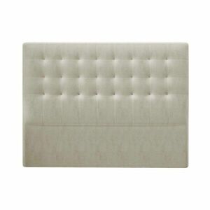 Beżowy zagłówek z aksamitnym obiciem Windsor & Co Sofas Athena, 200x120 cm obraz
