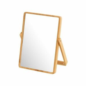 Lustro kosmetyczne z bambusową ramą 20x27 cm – Casa Selección obraz