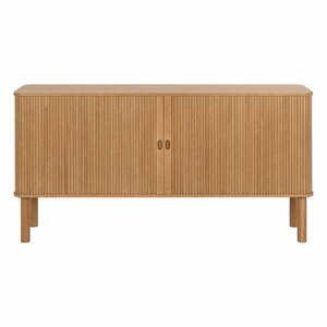 Niska komoda w dekorze dębu z drzwiami przesuwnymi 160x80 cm Langley – Actona obraz