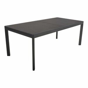 Stół ogrodowy ze szklanym blatem 100x200 cm Nerea – Garden Pleasure obraz