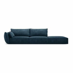 Ciemnoniebieski szezlong (lewostronny) Vanda – Mazzini Sofas obraz