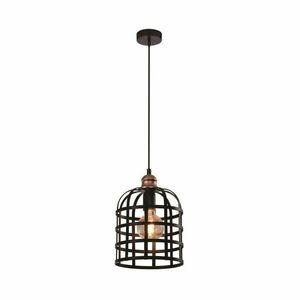 Czarna metalowa lampa wisząca ø 20 cm Soleto – Candellux Lighting obraz