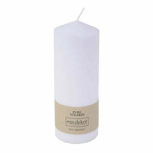 Biała świeczka Eco candles by Ego dekor Top, 30 h obraz
