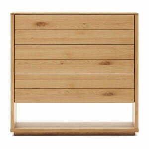 Wysoka komoda w dekorze dębu 100x97 cm Alguema – Kave Home obraz