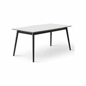 Biało-czarny rozkładany stół z białym blatem 90x165 cm Meza – Hammel Furniture obraz