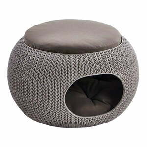 Brązowe plastikowe legowisko dla kota Curver Knit Home obraz