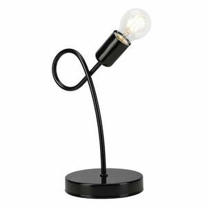 Czarna lampa stołowa − LAMKUR obraz
