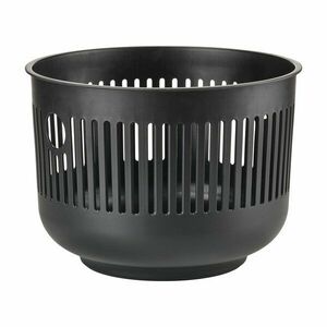Czarny plastikowy kosz na pranie 35 l Ume – Zone obraz