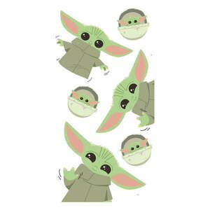 Bawełniany ręcznik dziecięcy 70x140 cm Star Wars Baby Yoda – Jerry Fabrics obraz