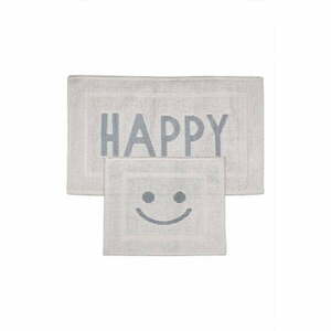 Jasnoszare dywaniki łazienkowe zestaw 2 szt. 60x100 cm Happy – Foutastic obraz