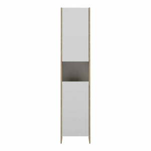 Biała wysoka szafka łazienkowa 38x180 cm Biarritz – TemaHome obraz