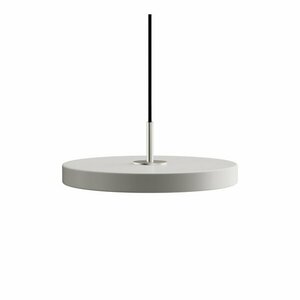 Jasnoszara lampa wisząca LED z metalowym kloszem ø 31 cm Asteria Mini – UMAGE obraz