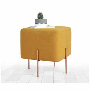 Musztardowy puf Copper – Artie obraz