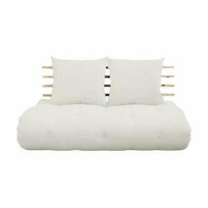 Sofa rozkładana z jasnobeżowym obiciem Karup Design Shin Sano Natural obraz