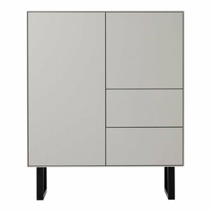 Jasnoszara wysoka komoda 91x111 cm Edge by Hammel – Hammel Furniture obraz