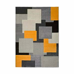 Szaro-pomarańczowy dywan Universal Leo Square, 160x230 cm obraz