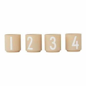 Porcelanowe świeczniki zestaw 4 szt. Mini – Design Letters obraz