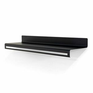 Czarny metalowy wieszak ścienny z półką Sway – Spinder Design obraz