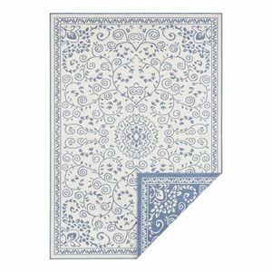 Niebiesko-kremowy dywan odpowiedni na zewnątrz NORTHRUGS Leyte, 80x150 cm obraz