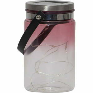 Ogrodowy lampion solarny Star Trading Tint Lantern Pink, wys. 15 cm obraz