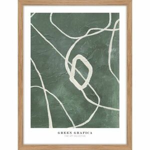 Obraz 32x42 cm Green Grafica – Malerifabrikken obraz