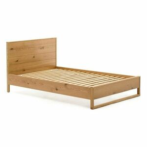 Łóżko jednoosobowe z litego drewna dębowego ze stelażem 90x190 cm Alguema – Kave Home obraz
