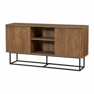 Niska komoda w dekorze orzecha 140x72 cm Rodez – Kalune Design obraz