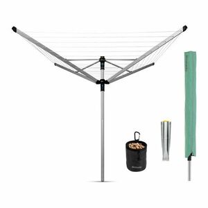 Ogrodowa suszarka na pranie w kolorze srebra 50 m Lift-O-Matic – Brabantia obraz