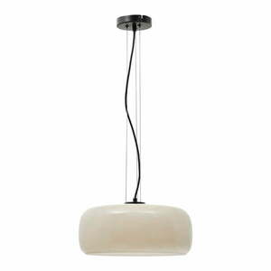 Szarobeżowa lampa wisząca LED ze szklanym kloszem ø 38 cm Reig – Kave Home obraz