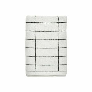 Biały bawełniany ręcznik 50x100 cm Tile Stone – Mette Ditmer Denmark obraz