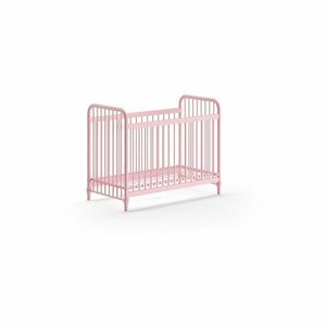 Różowe metalowe łóżeczko 60x120 cm BRONXX – Vipack obraz
