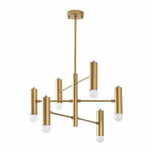 Lampa wisząca w kolorze złota z metalowym kloszem – Opviq lights obraz