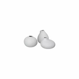 Jasnoszare porcelanowe wazony zestaw 3 szt. (wysokość 9 cm) Nona – Blomus obraz