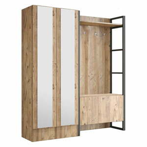 Zestaw do przedpokoju w dekorze sosny Yvette – Kalune Design obraz