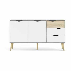 Biała komoda 147x82x39 cm Oslo – Tvilum obraz
