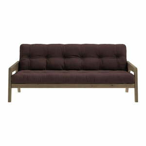 Brązowa rozkładana sofa 204 cm Grab – Karup Design obraz