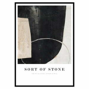 Obraz 52x72 cm Sort Of Stone – Malerifabrikken obraz