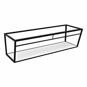 Biało-czarny metalowy wiszący stelaż pod umywalkę 138x40 cm Aruba – Sapho obraz