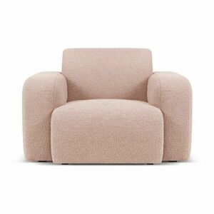 Różowy fotel z materiału bouclé Molino – Micadoni Home obraz