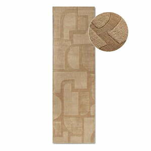 Beżowy wełniany chodnik tkany ręcznie 80x250 cm Alexis – Villeroy&Boch obraz
