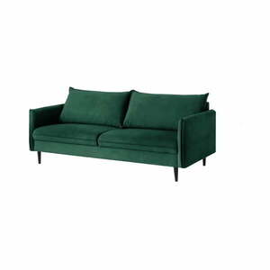 Ciemnozielona aksamitna sofa 203 cm Juli – Ropez obraz