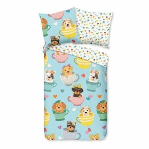 Bawełniana jednoosobowa pościel dziecięca 140x200 cm Dogs – Bonami Selection obraz