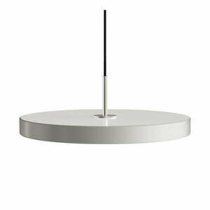 Jasnoszara lampa wisząca LED z metalowym kloszem ø 43 cm Asteria Medium – UMAGE obraz