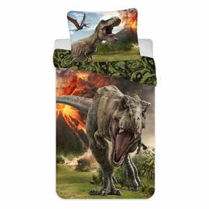 Bawełniana pościel dziecięca jednoosobowa 140x200 cm Jurassic World "Volcano" – Jerry Fabrics obraz